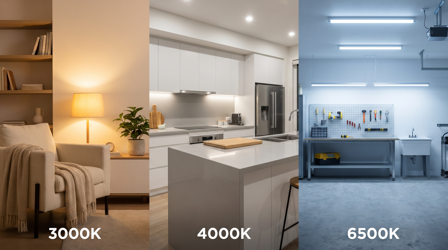 Differenza tra 3000K, 4000K e 6500K: quale scegliere per ogni ambiente