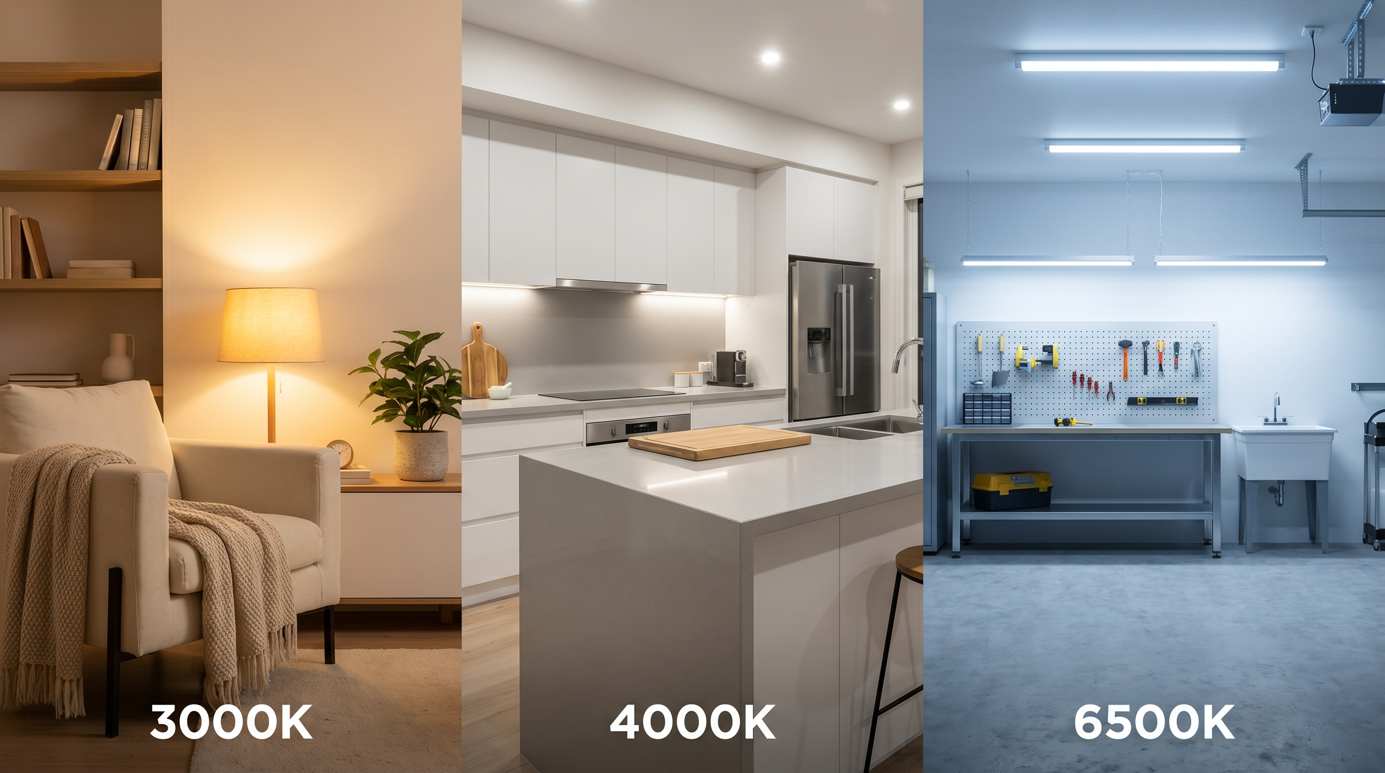 Differenza tra 3000K, 4000K e 6500K: quale scegliere per ogni ambiente