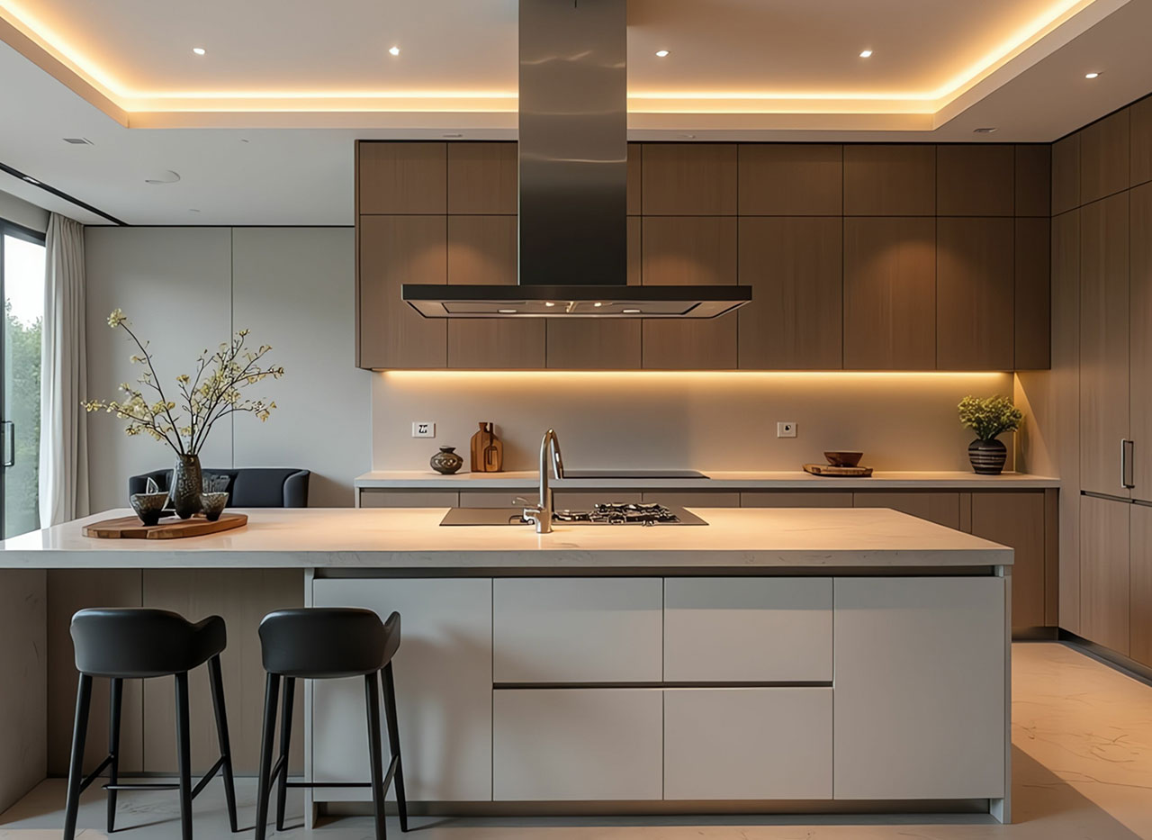 Illuminazione cucina con isola: quanti lumen servono e come posizionare le luci