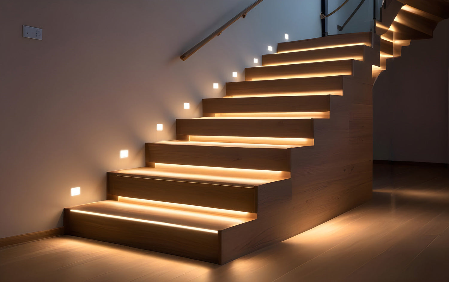 Illuminazione scala interna: segnapasso, strip LED o faretti? guida completa
