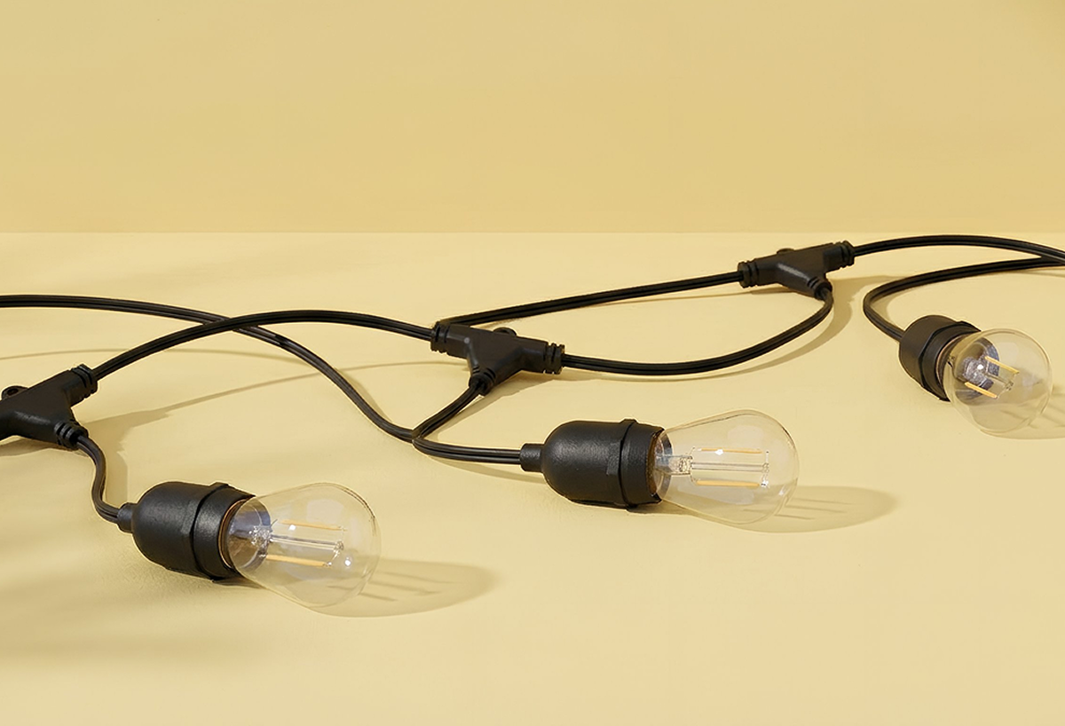 Catenaria e catene luminose Led da esterno