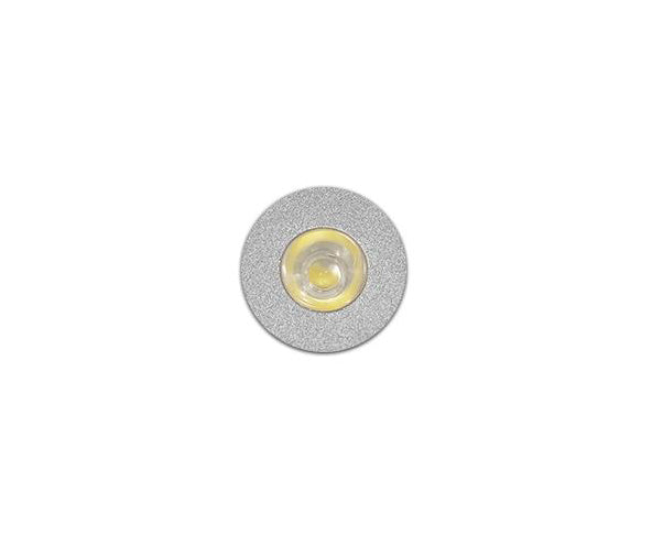 Incasso LED 1W con driver e doppia cornice – Ø3 cm