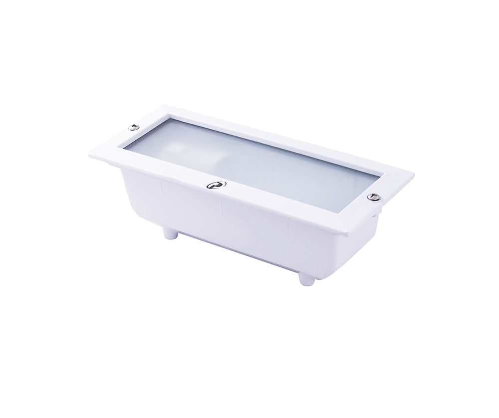 Segnapasso da incasso IP54 in alluminio pressofuso