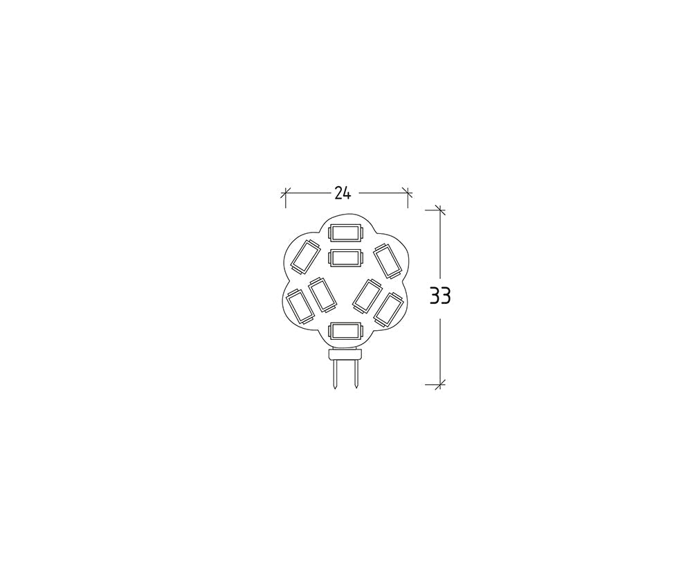 Lampada LED G4 2W – Mini Spot a Basso Consumo – 3000K o 4200K