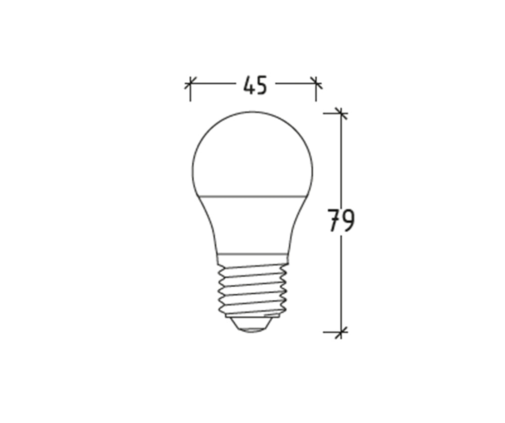 Lampada LED Sfera E27 8W – Luce Calda/Naturale/Fredda – 800 lumen