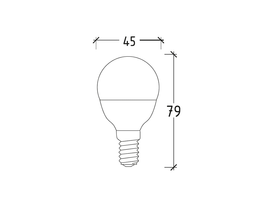 Lampada LED Sfera E14 8W – Luce Calda/Naturale/Fredda – 806 lumen