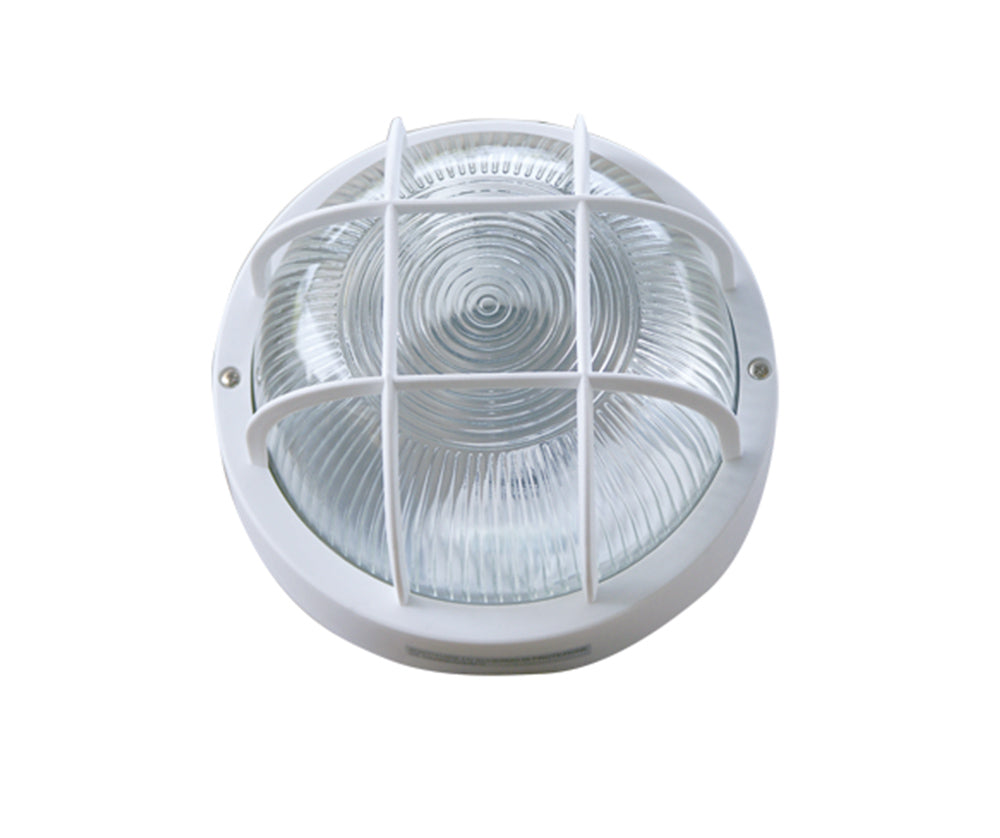 Plafoniera rotonda da esterno con griglia – Attacco E27