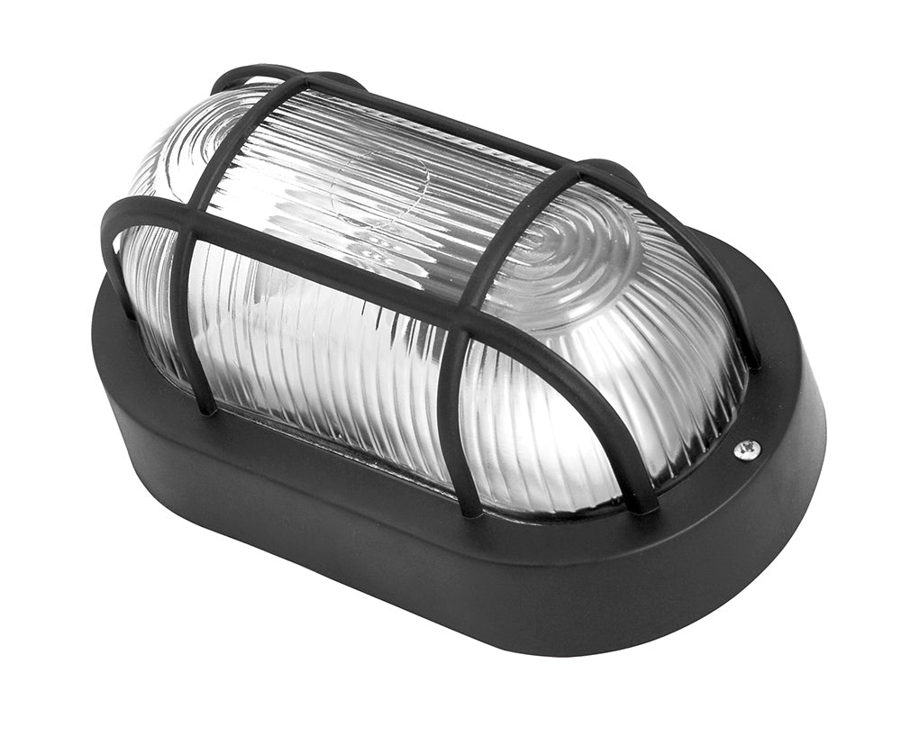 Plafoniera ovale da esterno con griglia – Attacco E27