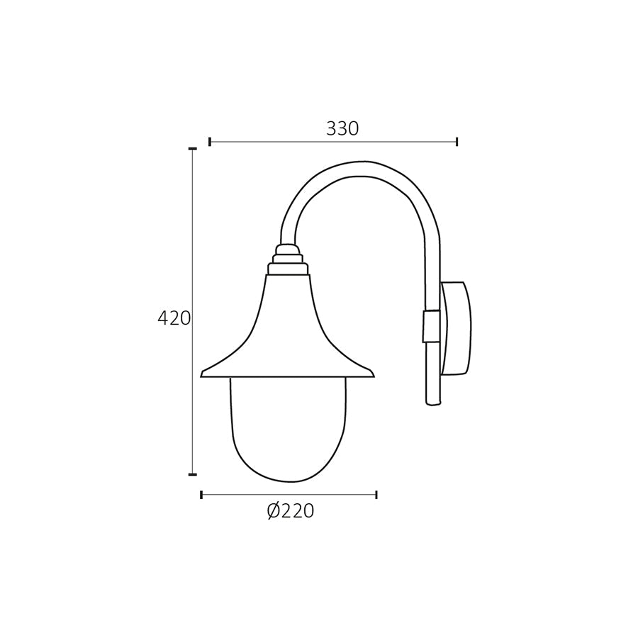 Lanterna da Esterno a Sospensione con Arco IP44 – lampada classica per terrazze, porticati e ingressi