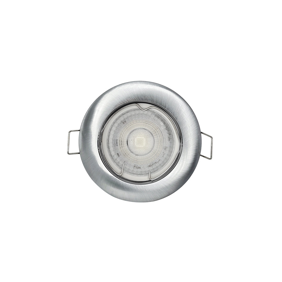 Faretto incasso GU10 foro 60 mm fisso per cartongesso controsoffitto – portafaretto rotondo LED interno IP20