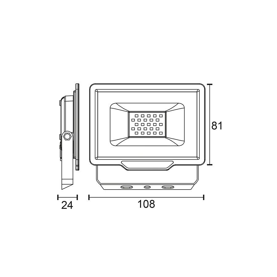 Proiettore stagno a led - 20W - 1600 Lumen