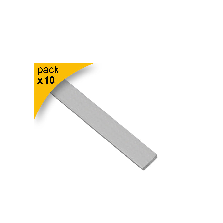 Piattina alluminio 12×2 mm 2 m barra piatta per supporto strip LED e fai-da-te – profilo alluminio confezione 10 pezzi