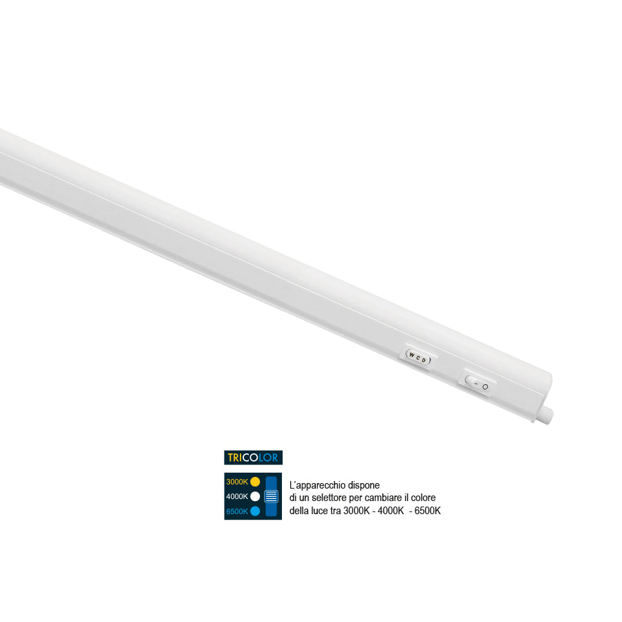 Plafoniera LED da Interno – 18W – 2070 Lumen – Tricolor – Corpo in Alluminio