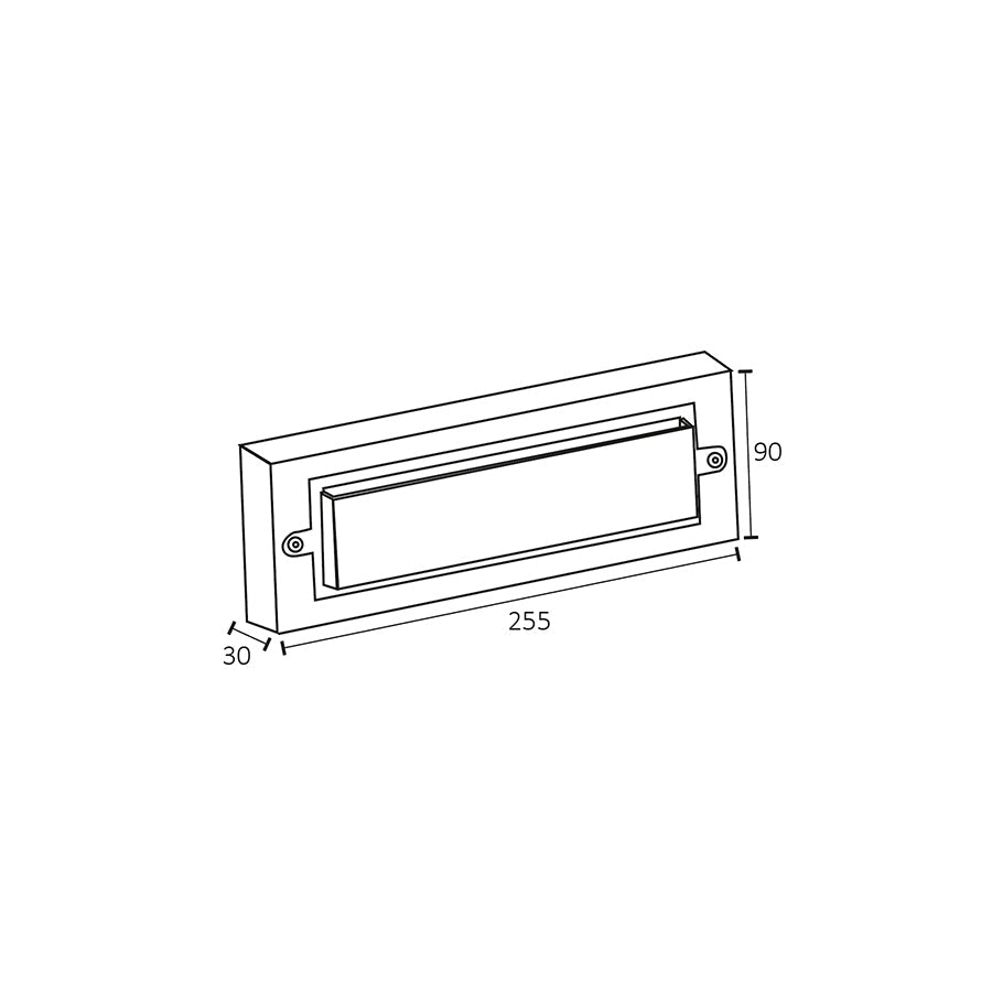 Segnapasso LED in Polipropilene Up-Down – 6W – 780 Lumen – IP65