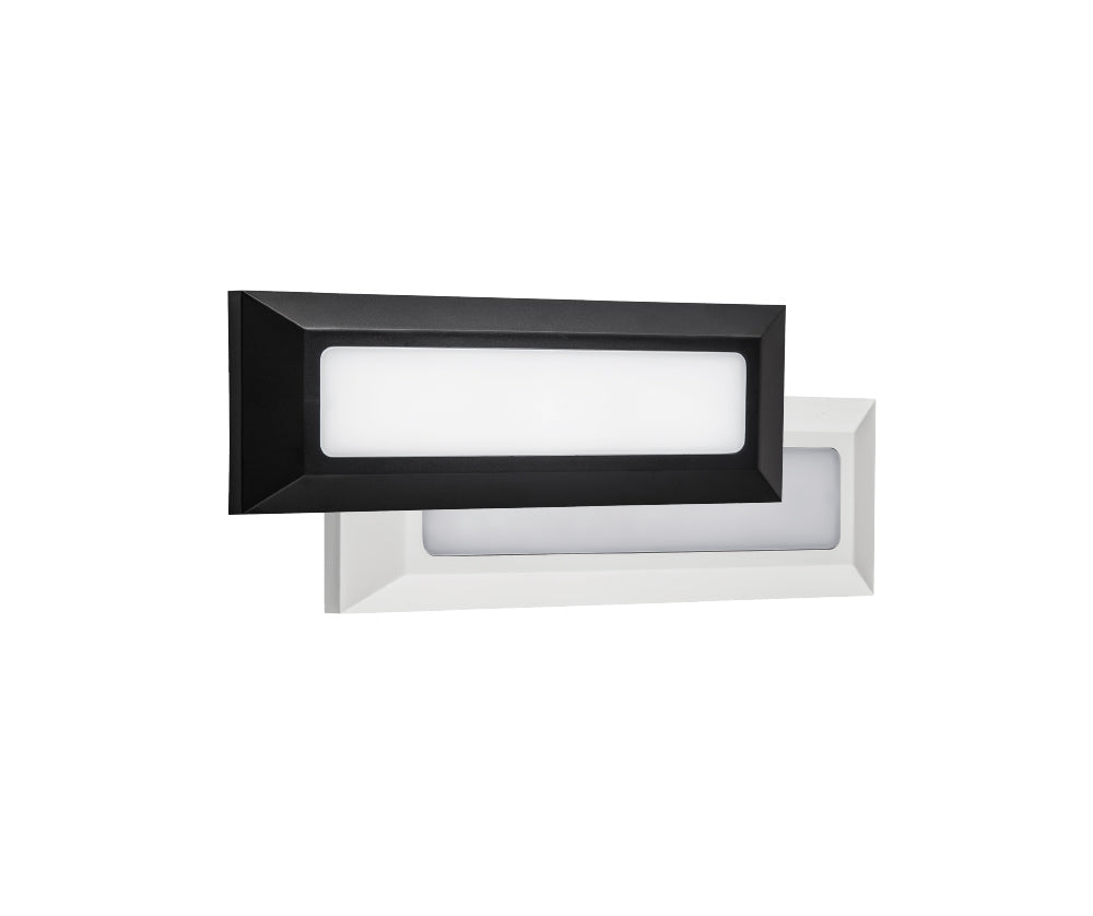 Segnapasso LED in Polipropilene – 4W – 500 Lumen – IP65 – Cover Bianca