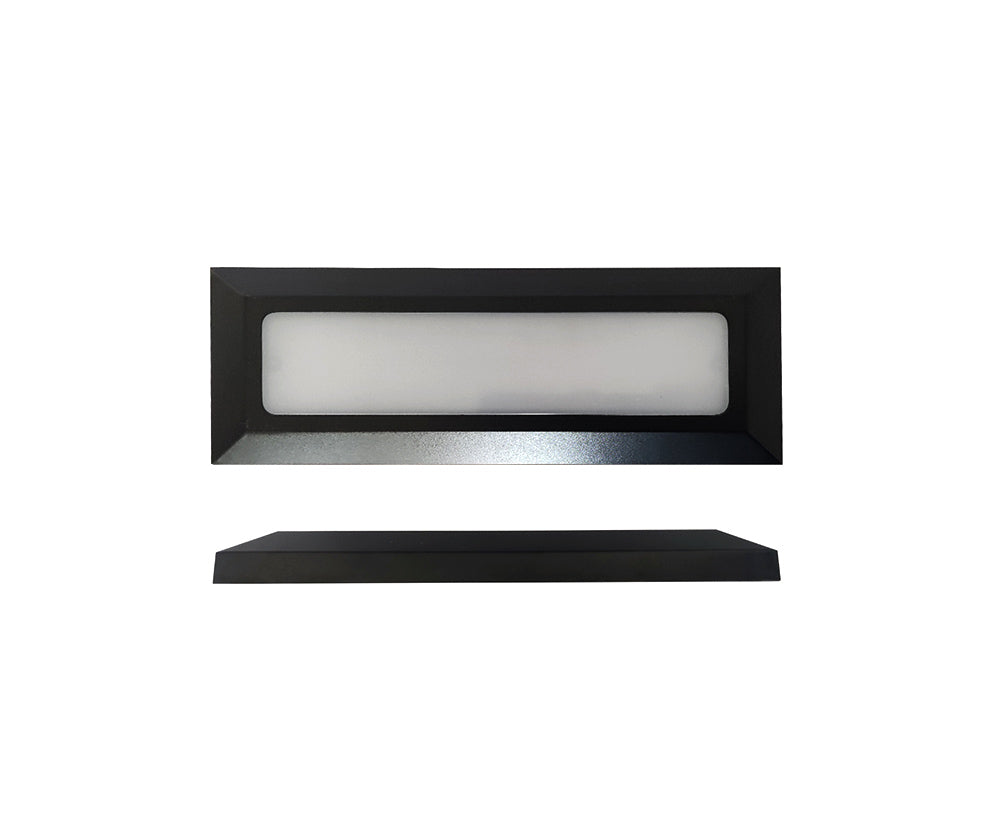 Segnapasso LED in Polipropilene – 4W – 500 Lumen – IP65 – Cover Bianca