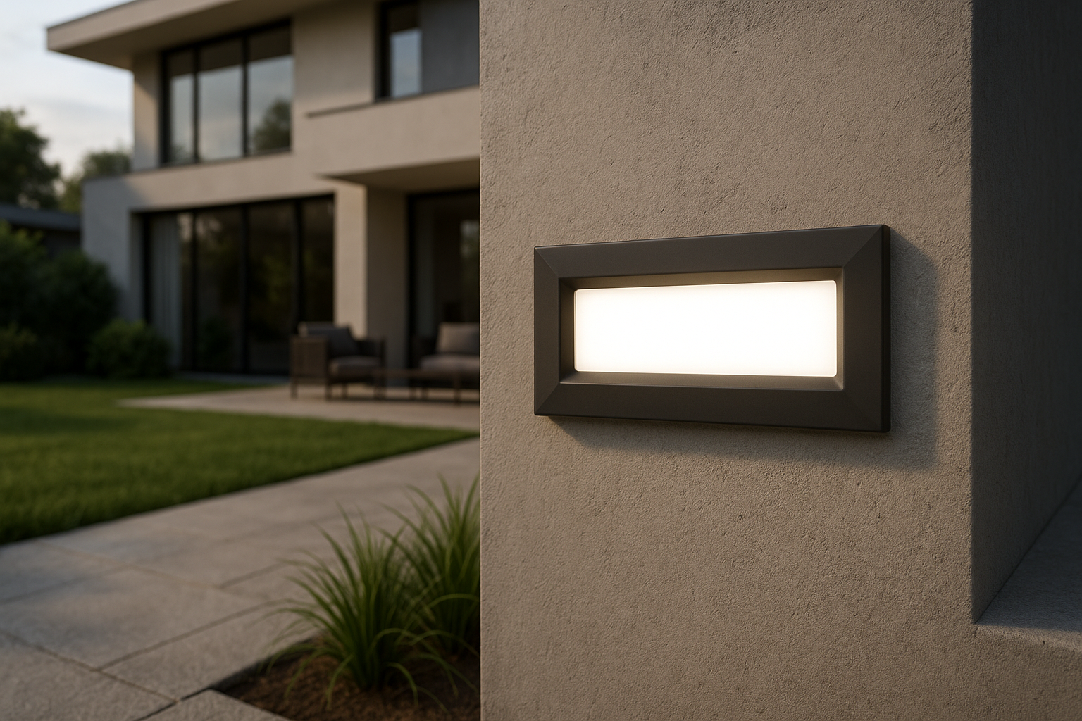 Segnapasso LED esterno 4W 500lm IP65 4000K parete – luce naturale per scale percorso giardino resistente pioggia