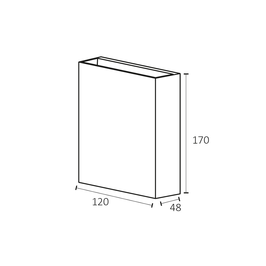 Faretto LED esterno up down 6W 620lm IP65 4000K parete – luce naturale facciata sopra e sotto resistente pioggia