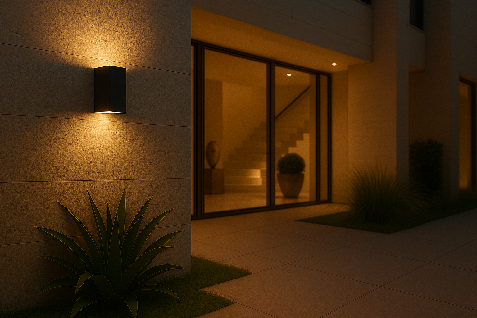 Lampada esterno up down 2xGU10 IP44 applique parete facciata – luce LED esterna sopra e sotto per giardino ingresso