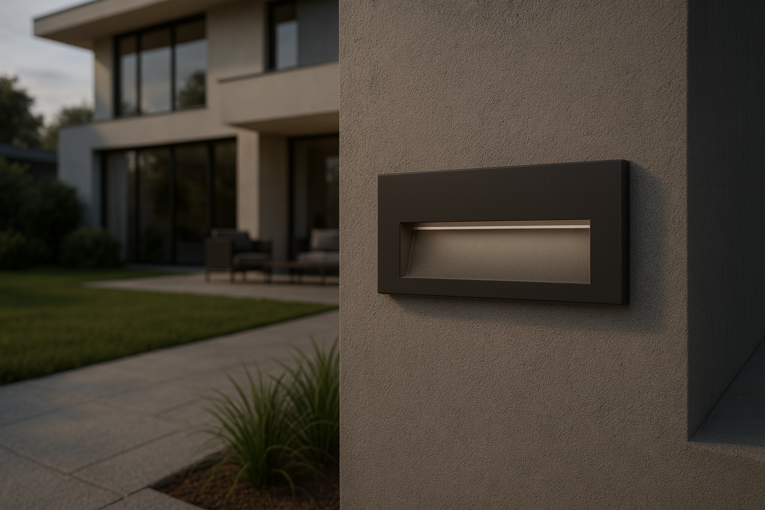 Segnapasso LED esterno 2W IP65 4000K parete – luce percorso scale giardino facciata resistente pioggia