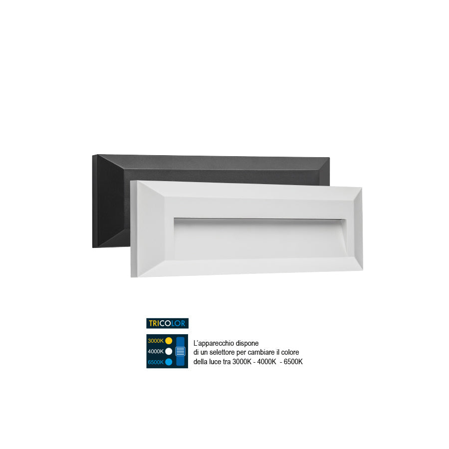 Segnapasso Tricolor in Polipropilene - 2W - 220 Lumen - IP65