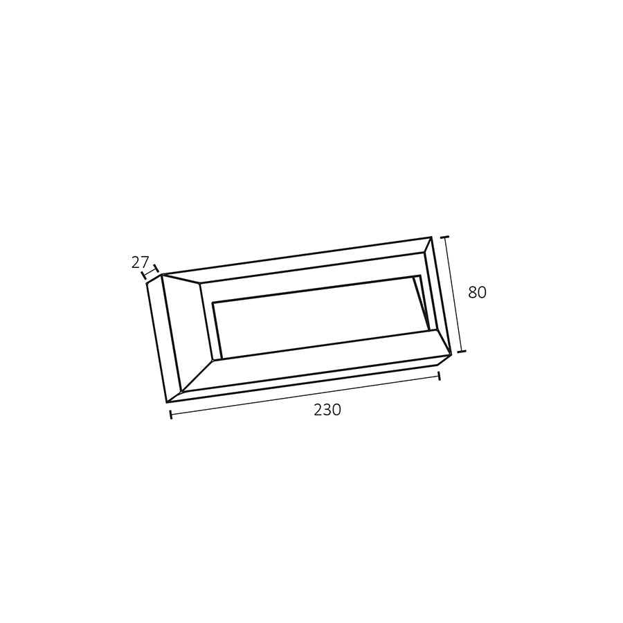 Segnapasso Tricolor in Polipropilene - 2W - 220 Lumen - IP65