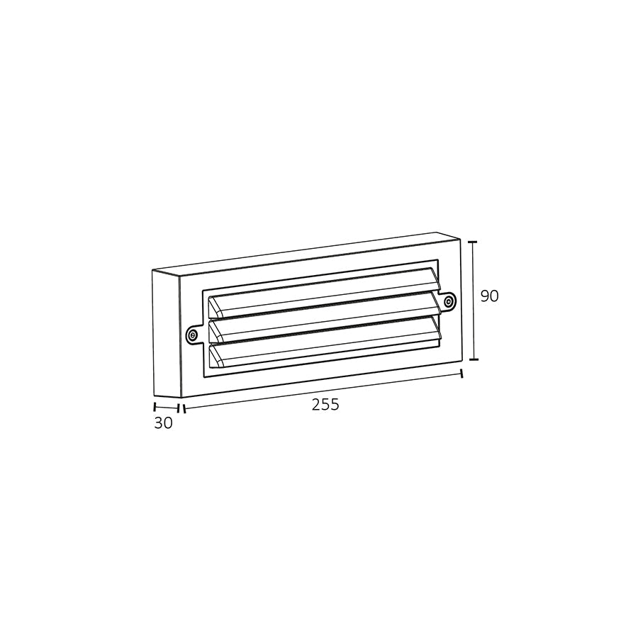 Segnapasso LED da Esterno in Polipropilene – 6W – 780 Lumen – IP65 – 4000K