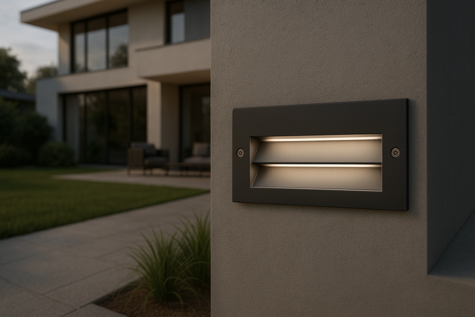 Segnapasso LED esterno 6W 780lm IP65 4000K parete – luce potente per scale percorso giardino facciata resistente pioggia