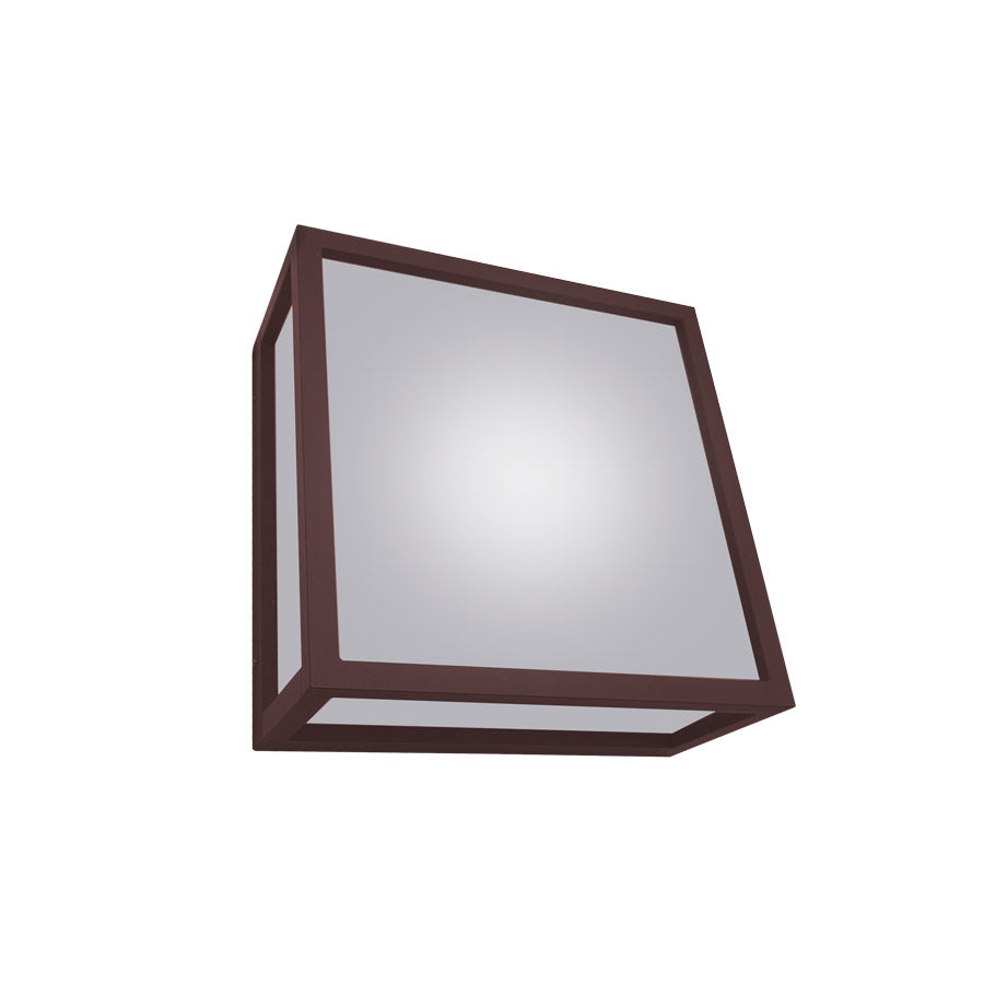 Applique da Parete E27 IP54 con Corpo in Alluminio e Schermo Satinato