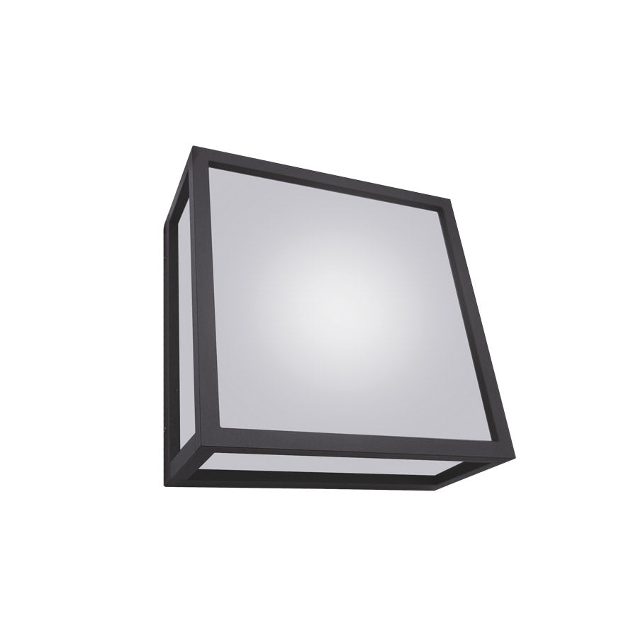 Applique da Parete E27 IP54 con Corpo in Alluminio e Schermo Satinato