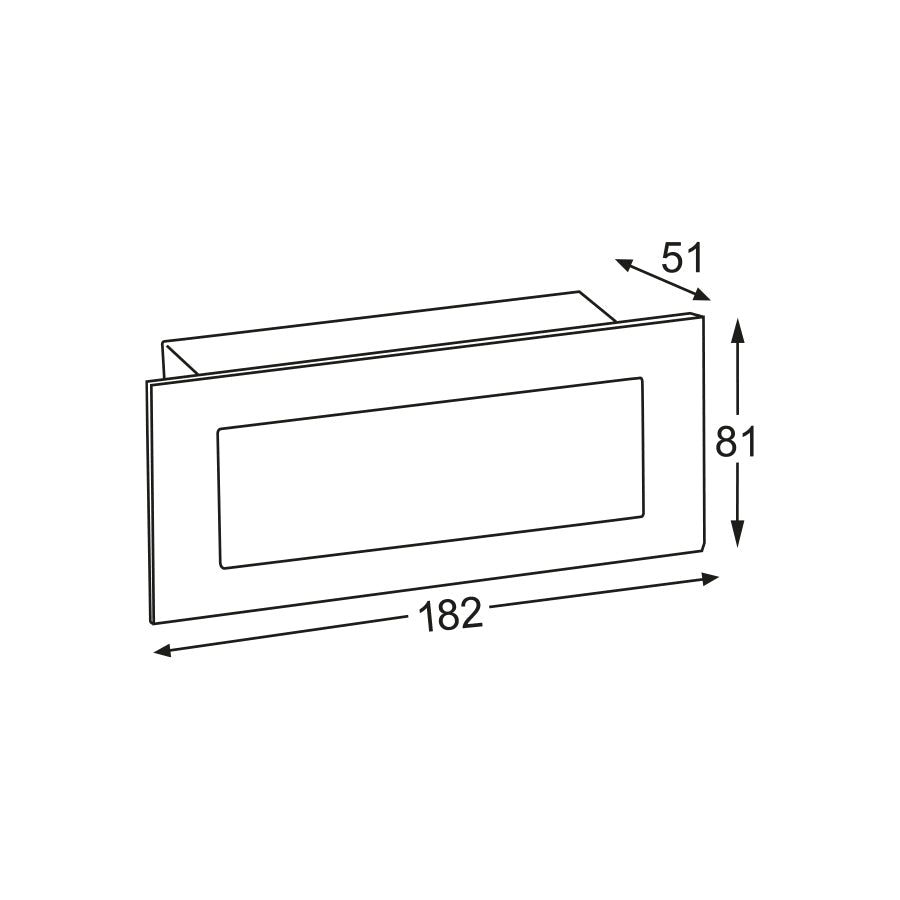 Segnapasso Tricolor da incasso a LED per pozzetto 506 - 6W - 300 Lumen - IP65