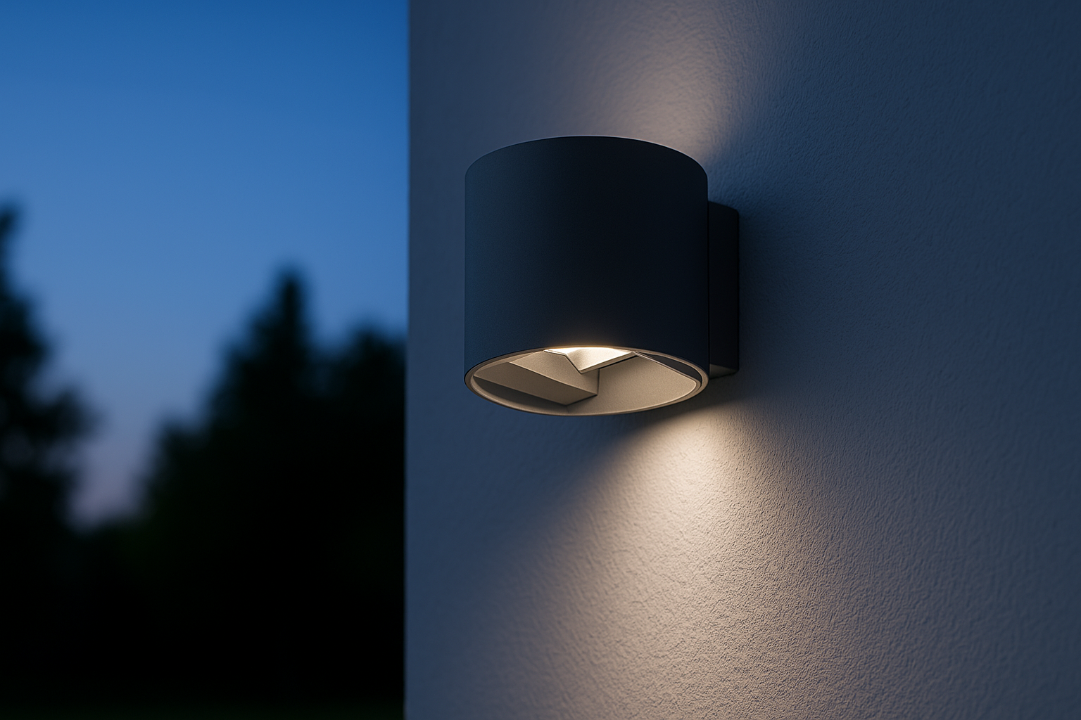 Applique esterno parete 12W 1320 lm IP65 Tricolor doppia luce up down – lampada facciata resistente pioggia sopra e sotto per giardino ingresso