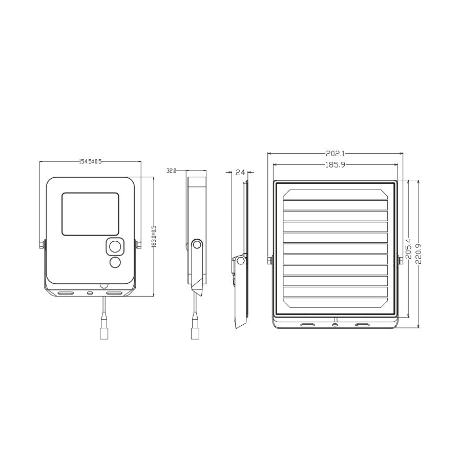Proiettore LED Solare 15W Tricolor IP65 con sensore e telecomando – faretto esterno luce selezionabile