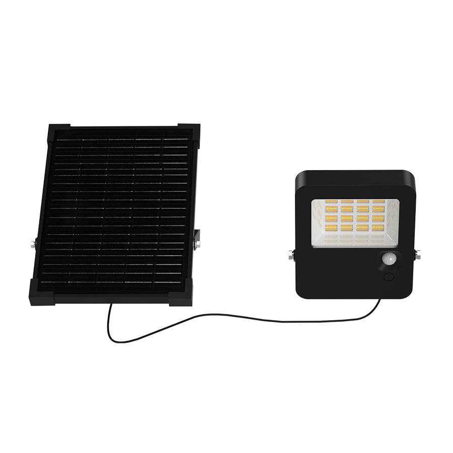 Proiettore LED Solare 32W Tricolor IP65 con sensore e telecomando – faretto esterno luce selezionabile