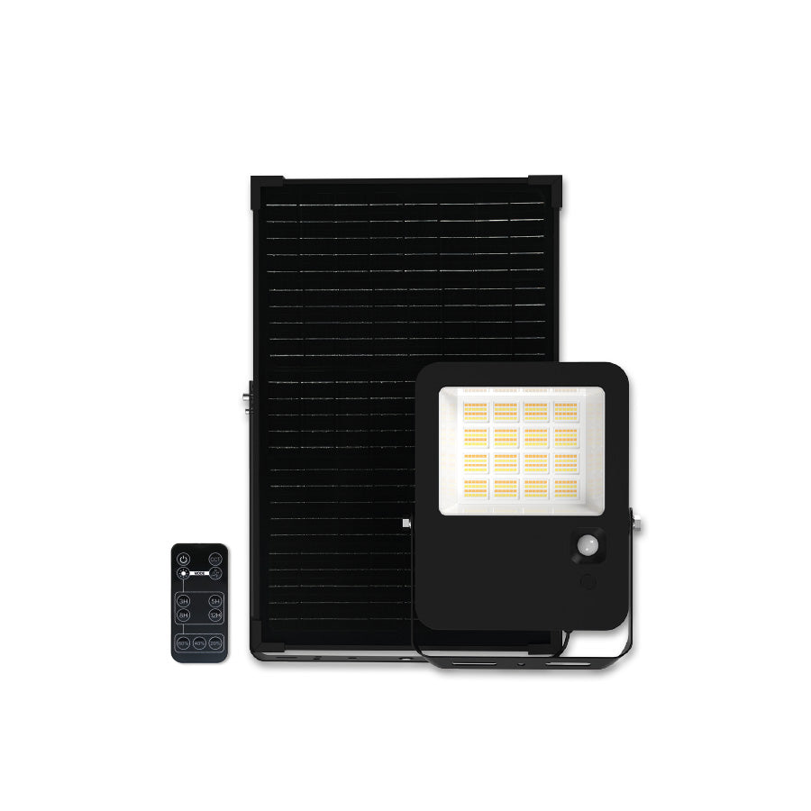 Proiettore LED solare Tricolor 60W (equiv. 600W) con telecomando