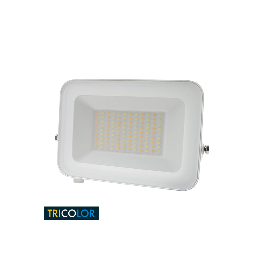 Proiettore LED 50W IP65 Tricolor con vetro antiriflesso