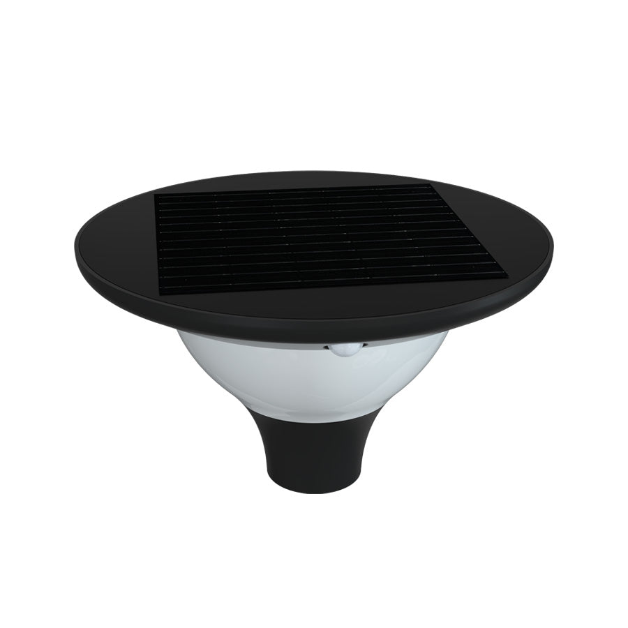 Carmen - Lampione LED solare 15W Tricolor con sensore e attacco palo Ø60