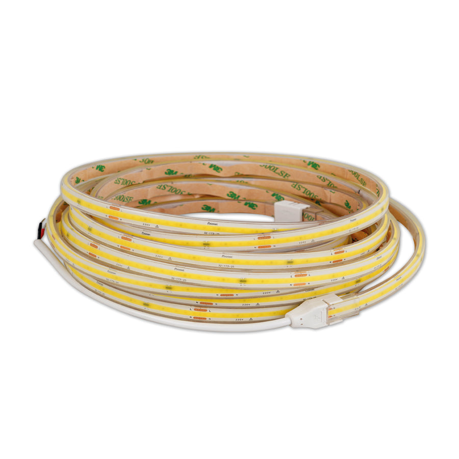 Striscia LED COB 220V 14W/m 1400 Lumen bobina 25 metri