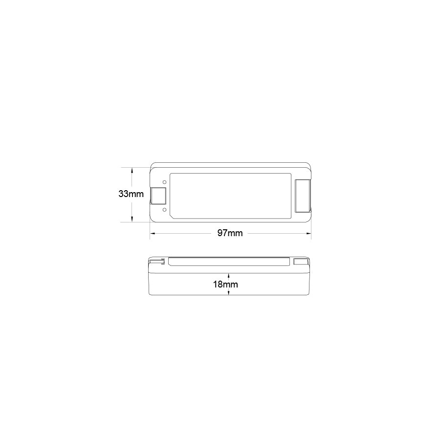 Ricevitore LED Dimmer RF 2,4GHz con pulsante - Monocolore