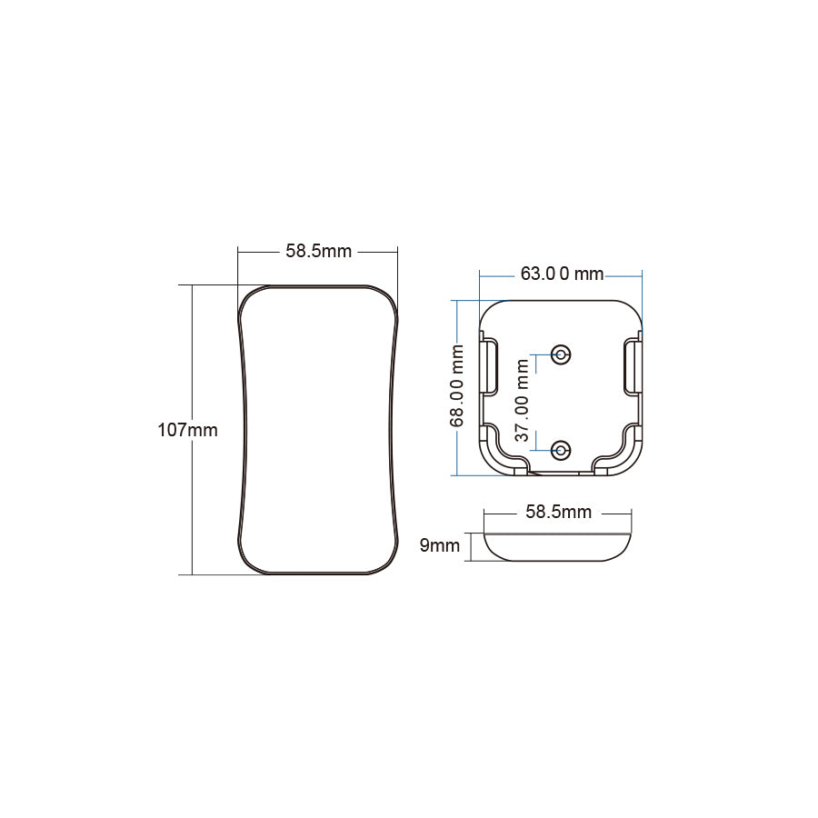 Radiocomando Touch LED monocolore 4 zone RF 2.4GHz