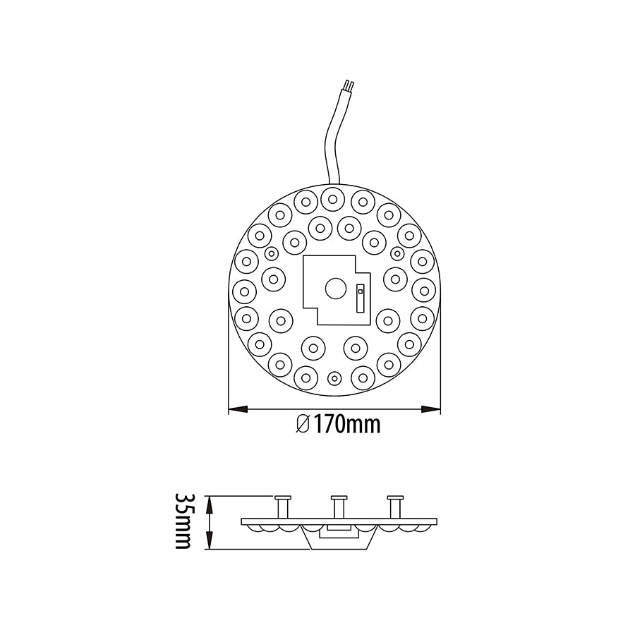 Modulo LED magnetico 18W 2050Lm Fivecolor