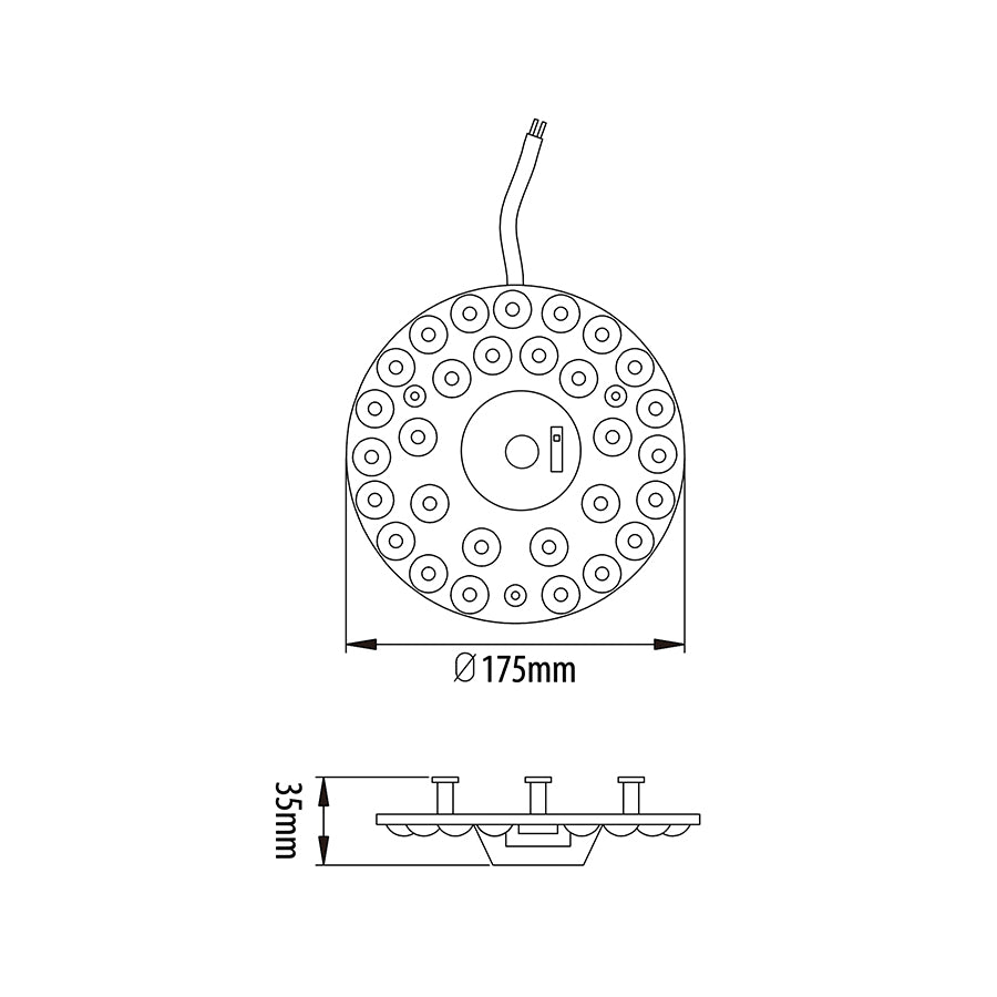 Modulo LED magnetico 24W 2700Lm Fivecolor