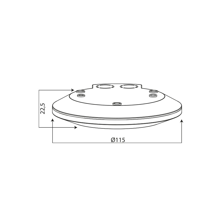 Rilevatore di presenza a microonde da plafone IP20