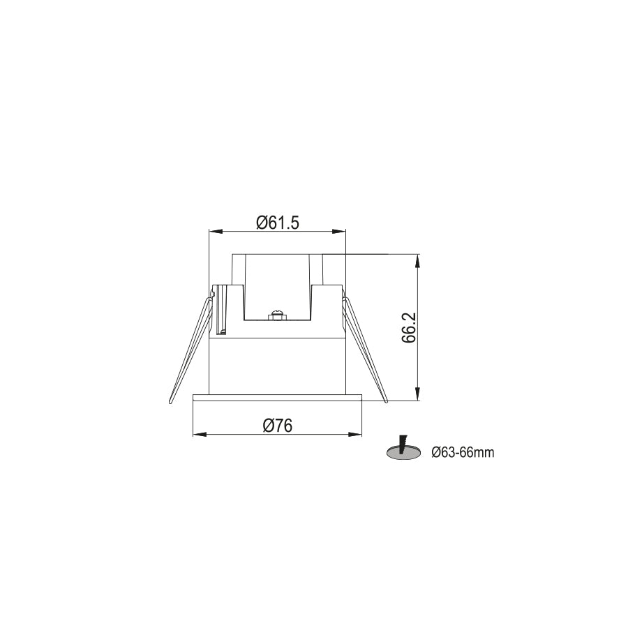 Rilevatore di presenza a microonde da incasso IP65
