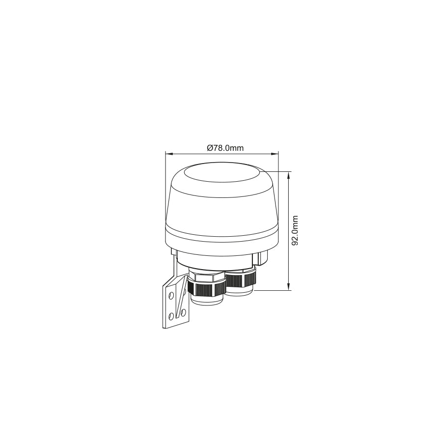 Fotocellula crepuscolare IP66 per controllo luce
