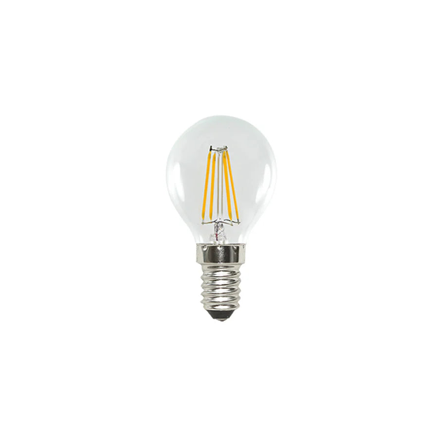 Lampadina LED Sfera E14 5W Filamento 4000K trasparente