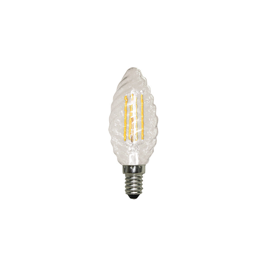 Lampada LED Filamento Tortiglione E14 4W Trasparente
