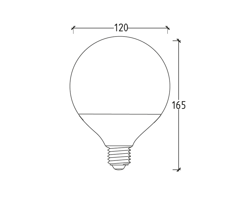Lampada LED Globo E27 22W – Luce Diffusa – 3000K, 4200K, 6500K