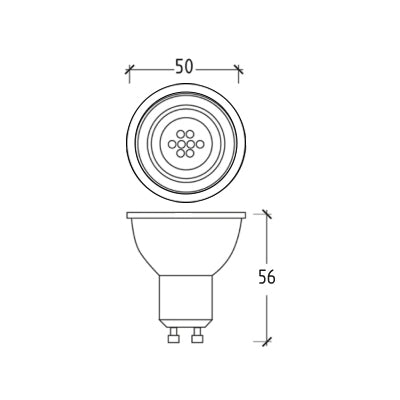 Lampada LED Spot GU10 Angolo 110° 6W – 530 lumen