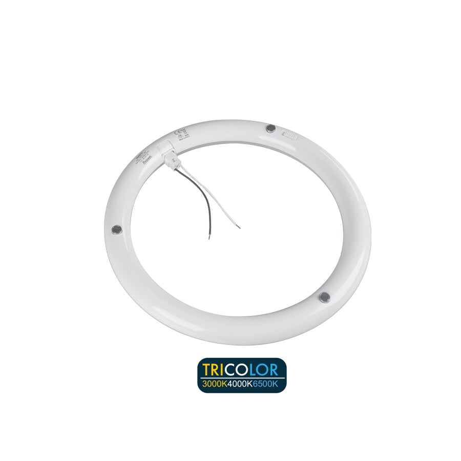 Lampada LED Circolare T9 19W C10Q Tricolor 3000K-4000K-6500K